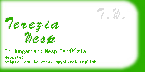 terezia wesp business card